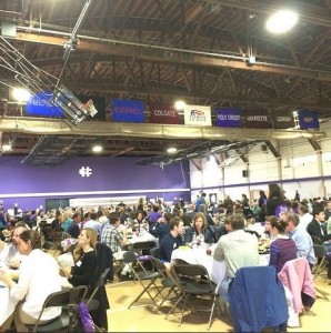 Lunch in the Fieldhouse.