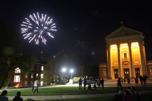Spring, Weekend, 2016, Fireworks, Chapel, Photographed by Anthony Saltarelli.